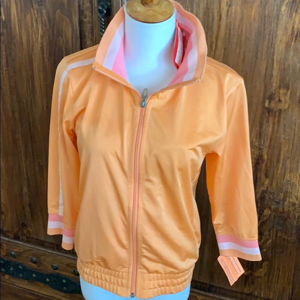NWT Puma sherbet-short sleeved zip track jacket